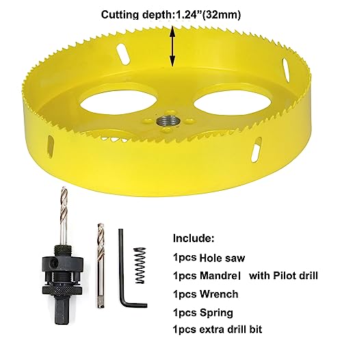 8 Inch Hole Saw with Arbor, Bi-Metal Hole Cutter photo 10