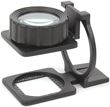 Tailoog Portable Magnifying Glass Reading Double Deck Glass Lenses 15X Magnifying