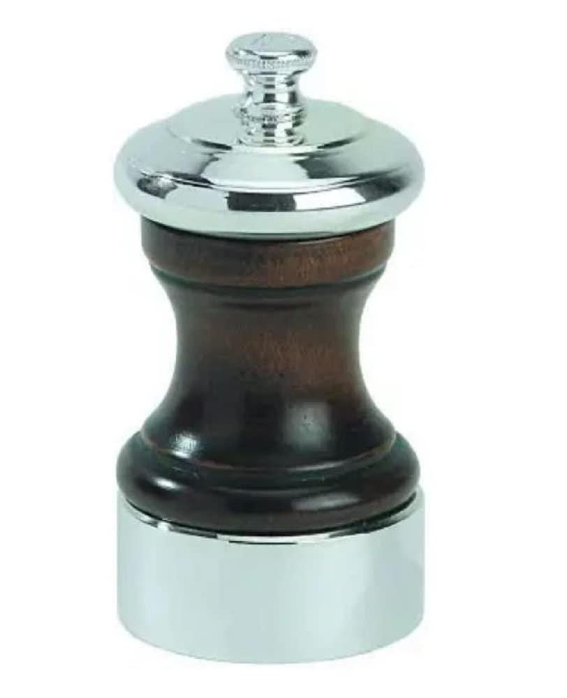 Peugeot Saveurs d'Epices Palace Silver Plated Pepper Mill, Wood, Brown, 7.20 x 5.20 x 10.00 cm — image 1