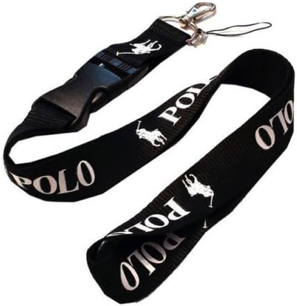 1 X polo black lanyard keychain holder by H