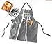 Aprons for Women,Men HXOR Thicker 100% Cotton Canvas kitchen Cooking Apron Bibs with 2 Pockets 32x28inches(Smile)