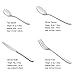 Kitchen Cutlery Set, International Stainless Steel Flatware Set, Silverware Sets Anti-rust Tableware Dinnerware Utensil Set, Box Package (4pcs)