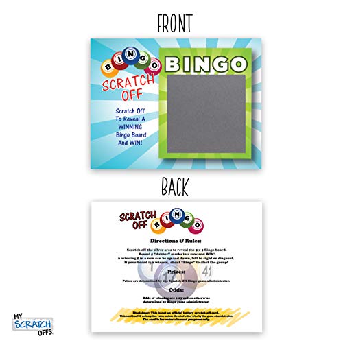 Bingo Scratch Off Game Cards 26 Cards (24 Non Bingo, 2 Bingo) Casino