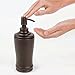 mDesign Liquid Hand Soap Dispenser Pump Bottle for Kitchen, Bathroom | Also Can be Used for Hand Lotion & Essential Oils - Pack of 2, Bronze