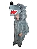Fantasy World F49 Boys/Girls Wolf Halloween Costume, Sizes 2T-8