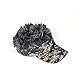 Flair Hair Men's Velcro Hat Cap Visor (Camo w/ Grey Hair)