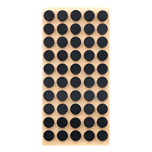 Furniture Silicone Rubber Pads 3/8" (10mm) Diameter Round 3M Self