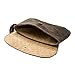 Hide & Drink, Chic Clutch Bag Handmade from Full Grain Leather, Wrist Wallet for Cards (Bourbon Brown)