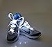 Flammi LED Nylon Shoelaces Light Up Glow in The Dark for Party Dancing Skating (White)