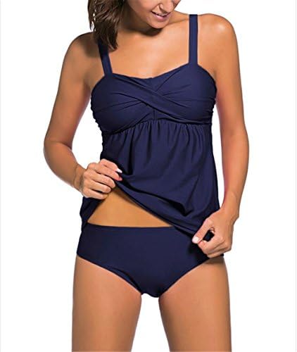 KIKISHOPQ Womens Zip Front Printed Half Sleeve/Long Sleeve One Piece Swimsuit Swimwear(Dark Blue X-Large)