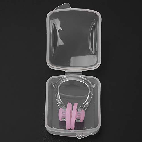 Dwawoo Swimming Nose Clip,2Pcs Waterproof Swim Training Nose Plugs Water Nose Clip for Adults Children(Pink) Nose Clips For Swimming