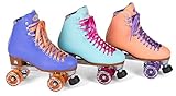 New! Moxi Beach Bunny Indoor / Outdoor Quad Roller Skates + Toe Guards!