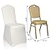 EMART Polyester Spandex Ivory Chair Covers, Elegant Dining Chair Cover Slipcovers for Banquet Wedding Party - 50pcs