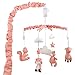 Coral Woodland and Geometric Patchwork 4 Piece Crib Bedding by The Peanut Shell
