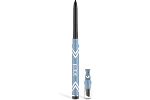 PRIME PROMETICS PrimeEyes Glide Eyeliner for Mature Women – Water-Resistant, Long-Stay and Mess-Proof – Gel Cream Texture, Discreet Sharpener and Effective Smudger (Black)