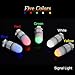 ORCATORCH 5pcs Mini Torpedo Signal Lights 5 Colors Night Dive Strobe Beacon for 150m Underwater Diving