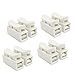 VIPMOON 50pcs CH2 Spring Wire Connectors Electrical Cable Clamp Terminal Block Connector LED Strip Light Wire Connecting