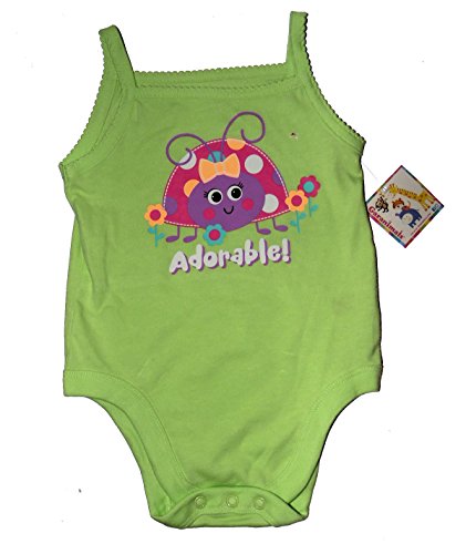 Garanimals Adorable Ladybug Lady Bug Cami Camisole Spaghetti Strap Tank Top Baby Creeper Bodysuit (6-9 Mos)