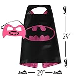 Girls Super hero Cape and Mask Dress Up Costume (Batgirl)