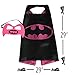 FAJ Girls Super Hero Cape and Mask Dress Up Costume (Batgirl)