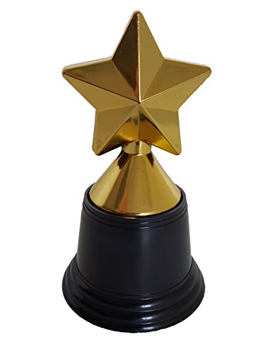 Dondor Plastic Gold Trophy Awards - Bulk Trophy Awards! (STAR)