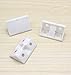 Castuvy ABS Engineering Plastics Manufacturing， Furniture Cabinet Fastening Corner Code, White, 30 Packs