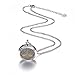 BOUTIQUELOVIN Life Tree Oil Diffuser Necklace, Stainless Steel Locket Pendant with 20