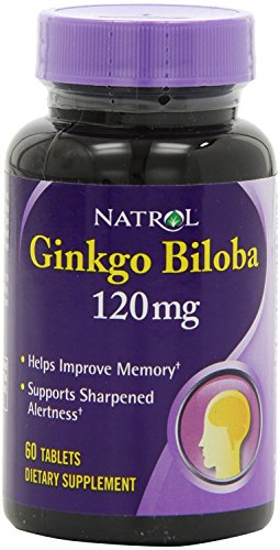 Natrol Ginkgo Biloba 120mg Tablets, 60 Count Bottle Natrol Ginkgo Biloba 120mg Tablets, 60 Count Bottle