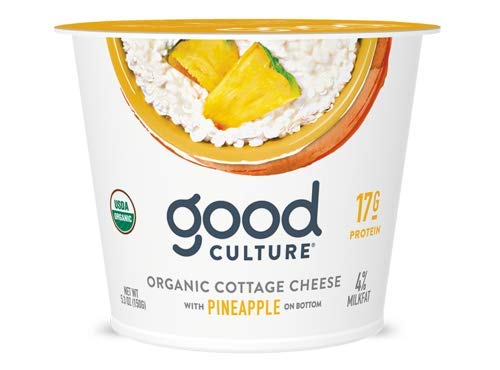 Good Culture, Organic Cottage Cheese, Pineapple 5.3 oz (8 Pack)