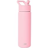 Simple Modern Water Bottle with Straw Lid Vacuum Insulated Stainless Steel Metal Cup Bottles | Reusable Leak Proof BPA-Free Flask for Gym, Travel, Sports | Summit Collection | 22oz, Blush