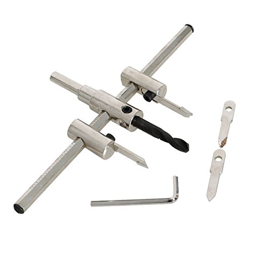 ZaZaTool - Adjustable Hole Saw 1 1/2" - 7 3/4" Wood Circle Cutter Bit Drill Press Tool - Thumbnail 3