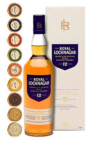 Royal Lochnagar 12 Jahre Single Malt Whisky + 12 Edelschokoladen in 6 Sorten