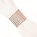 Ella Celebration Napkin Rings Rose Gold Rhinestone Bulk Accessories for Weddings, Receptions, Dinners, Holidays, Parties, Family Events, Baby Showers, Gatherings, Table and Home Decor (Rose Gold, 100)