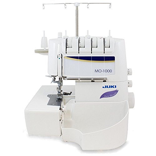 image for Juki MO-1000 Serger, Push Button Jet Air Looper Threader w/ Exclusive 