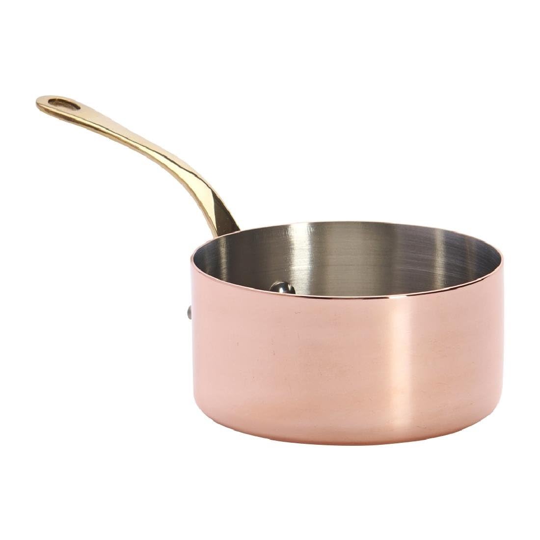 De Buyer Mini Saucepan Inocuivre Brass Handle, 90 mm