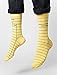 Out of Print Unisex Library Card Socks Small Yellow