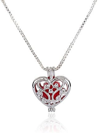Souarts Hollow Waterdrop Cage Aromatherapy Essential Oil Diffuser Necklace Locket Pendant Jewelry