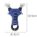 TOPARCHERY Flat Band Slingshot Hunting Detachable Catapult, Upgrade Vision with Rubber Bands, Aiming Points (Blue)