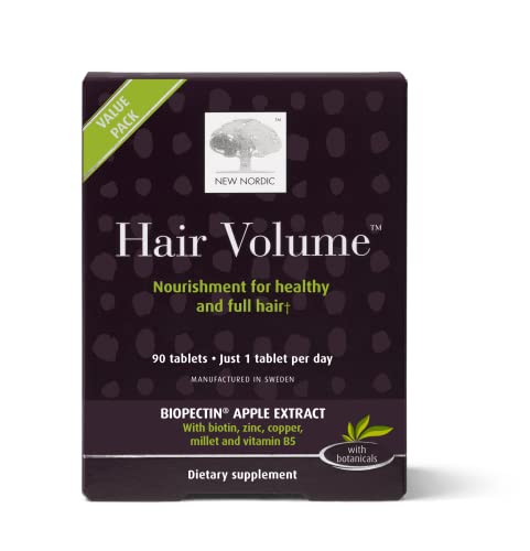 NEW NORDIC Hair Volume Tablets | 3000 mcg Biotin