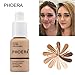 Matte Oil Control Liquid Foundation, Full Concealer Foundation Cream Brighten long-lasting Shade 30ml