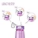 BOTTLED JOY BPA-Free Tritan Sport water bottle, Wide Mouth 27oz 800ml Spill Proof Sip & Handle Leak Proof bottles Purple