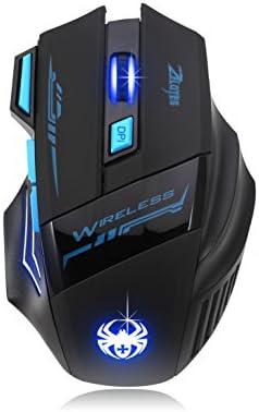 2400 DPI 7 Buttons LED Optical USB 2.4G Wireless Computer Gaming Mouse For Pc Gamer Color Black