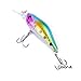 Aorace 10pcs/lot 7cm/8g Plastic Minnow Fishing Lures Bass Crankbait Kit Saltwater/Freshwater Fishing Topwater Popper Poper Lure Fishing Tackle Hooks Crankbait Hard Minnow Baits