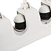ONMIER Mop and Broom Holder, Multipurpose Wall Mounted Organizer Storage Hooks, Ideal Tools Hanger for Kitchen Garden, Garage, Laundry Room(3 Position 4 Hooks)