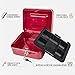 Kyodoled Medium Cash Box with Money Tray,Small Safe Lock Box with Key,Cash Drawer,7.87