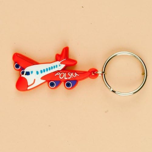 Flexible Keychain - POLSKA Airplane