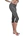 Yoga Reflex Women's Side Seam Mid Waist Active Yoga Capri Pants Running Capris