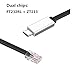 Washinglee USB Type C to RJ45 Console Cable, with FTDI Chip, for Router, Switch, Modem and Firewall. (10 FT/ 3 M)