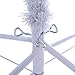 Goplus 8ft Artificial White Christmas Tree Xmas Pine Tree with Solid Metal Legs Perfect for Indoor and Outdoor Holiday Decoration