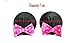 MeeTHan Pink Polka Dot Bows Minnie Mouse Hair Clips Ears Elastic Bands Costume Accessories: M12 (Minnie clip 7 cm)